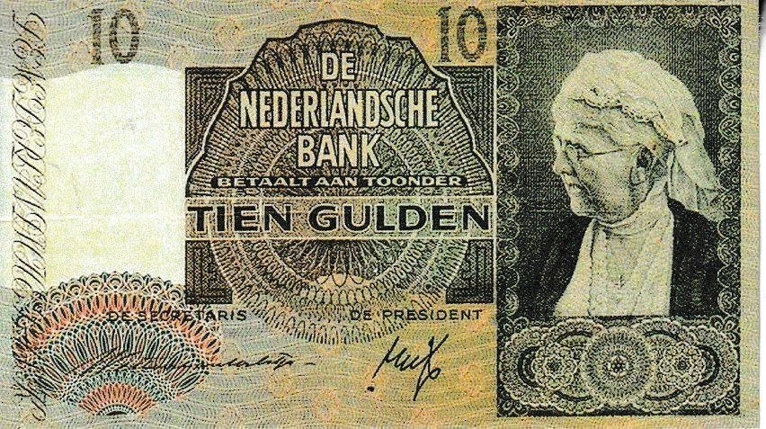NEDERLAND - REPLICA 10 GULDEN TYPE EMMA, Ophalen of Verzenden, 10 gulden, Los biljet