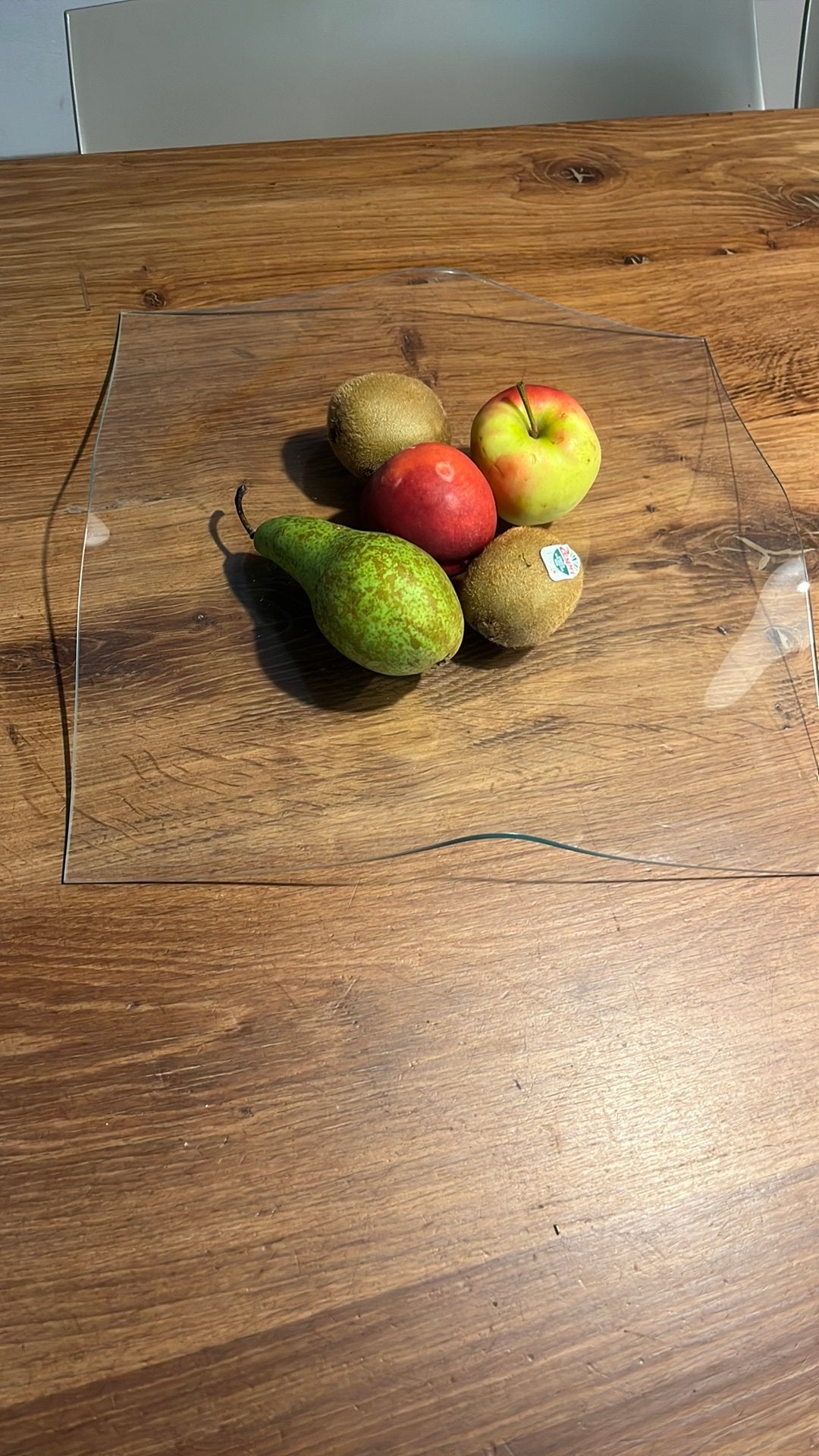 GRATIS design glazen fruitschaal, Huis en Inrichting, Woonaccessoires | Schalen en Manden, Ophalen, Schaal, Vierkant, Glas