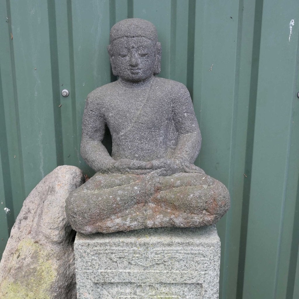 Buddha beelden Bd5 Boeddha hoofd meditatie yoga Tantra kunst, Gebruikt, Zandstraat 1c, Steen/keramiek, Ophalen of Verzenden