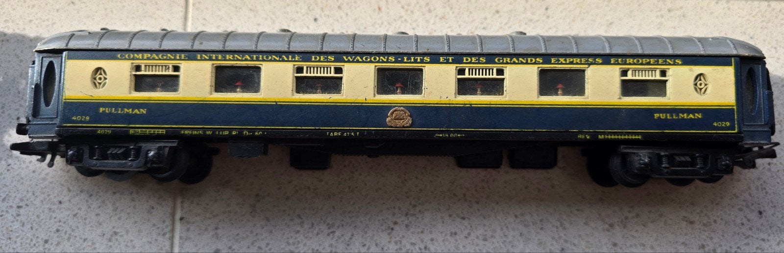 Fleischmann Pullman Wagon 4029 - Compagnie Internationale, Wisselstroom, Gebruikt, Wagon, Ophalen of Verzenden
