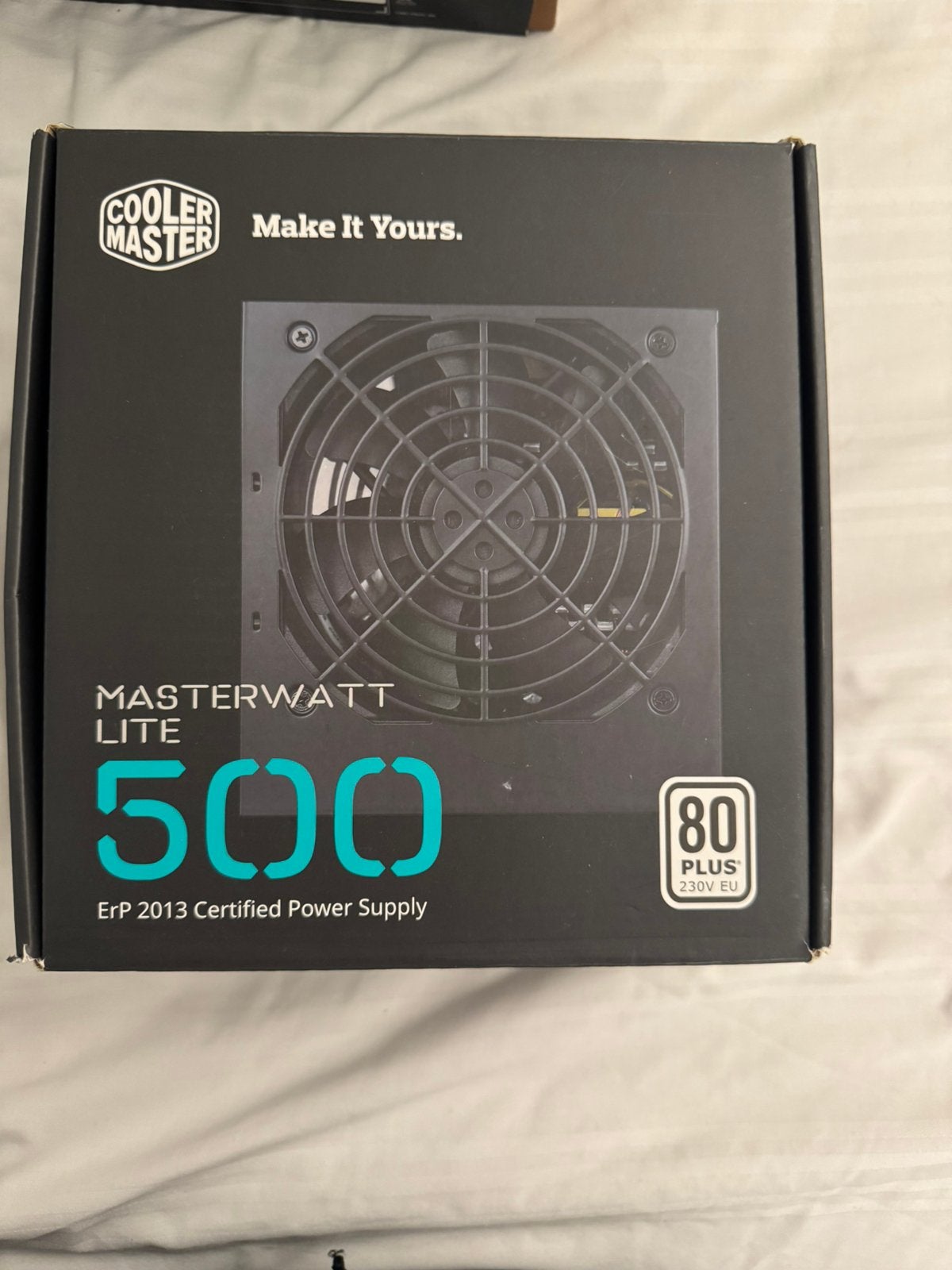 Cooler Master MasterWatt Lite 500W voeding – 80 Plus, Computers en Software, Interne voedingen, Ophalen of Verzenden, Gebruikt