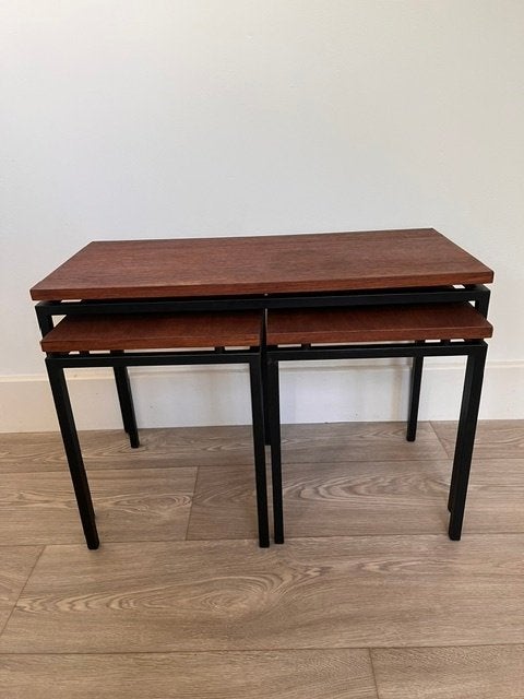 3 Pastoe Braakman Bijzettafels, Huis en Inrichting, 45 tot 60 cm, Gebruikt, Rechthoekig, 55 tot 75 cm