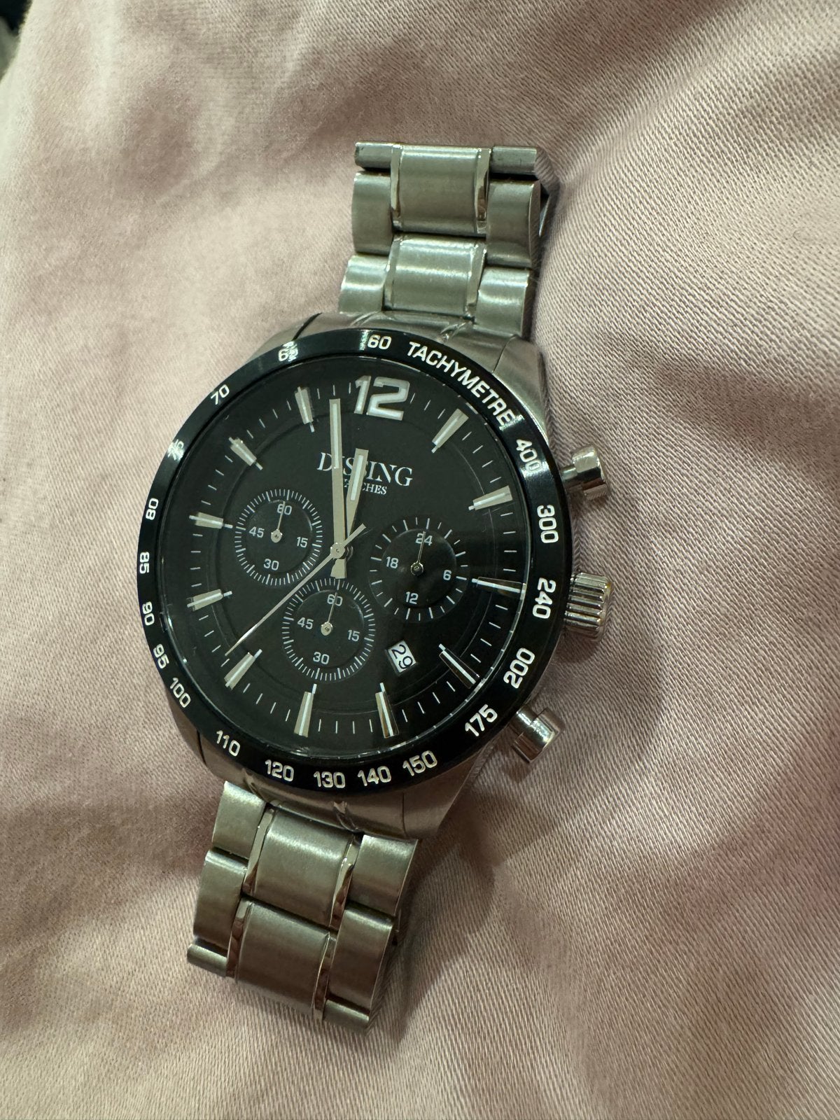 Disllng Horloge - Zo goed als nieuw, geen schade, Overige merken, Staal, Polshorloge, Ophalen of Verzenden