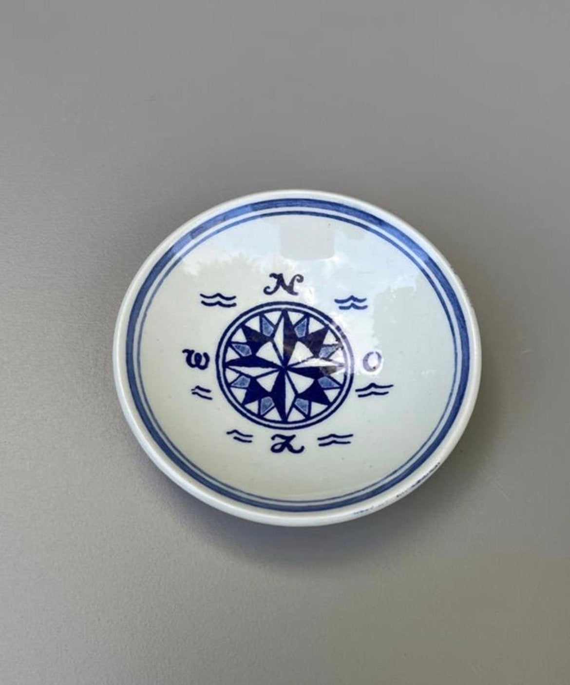Delfts Blauw Schaaltje Kompasroos Koninklijke Goedewaagen, Ophalen of Verzenden