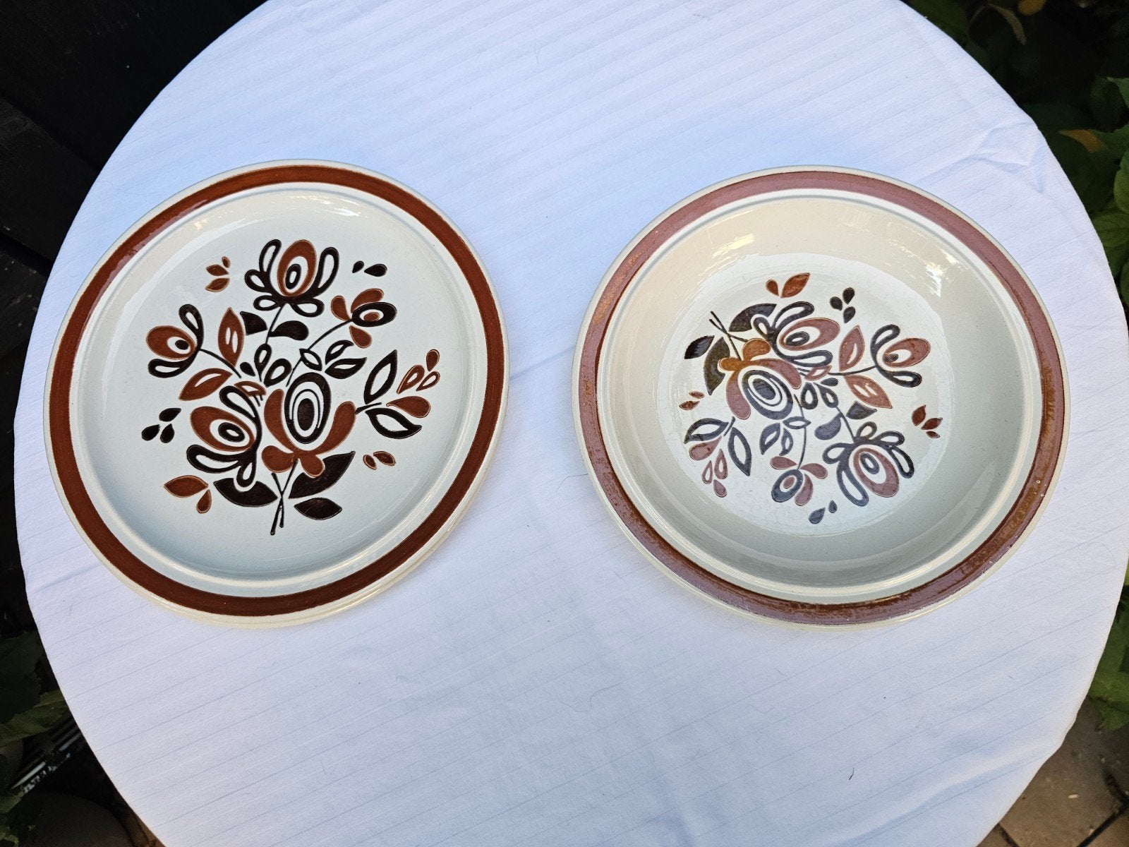 Vintage Figgjo Flint "Hedda" Borden Set 3-delig–Jaren 70/80, Antiek en Kunst, Ophalen of Verzenden