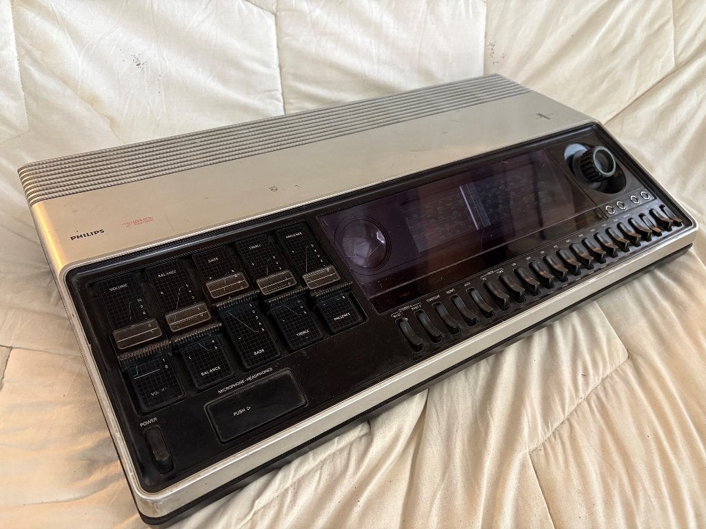 Originele retro Philips Versterker / tuner., Audio, Tv en Foto, Overige merken, Gebruikt, Ophalen of Verzenden, Minder dan 60 watt