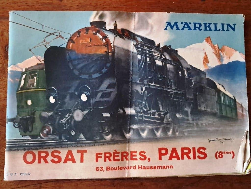 spoor 0 Catalogus marklin 1938-39 d15 Originele gids, Ophalen of Verzenden