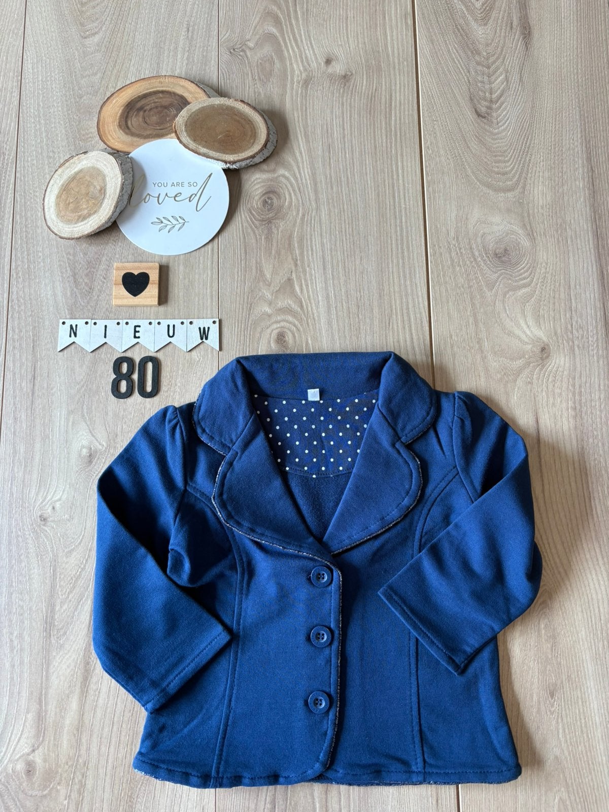 Baby meisje colbert verst blauw zeeman maat 80, Ophalen of Verzenden, Nieuw, Meisje, Jasje