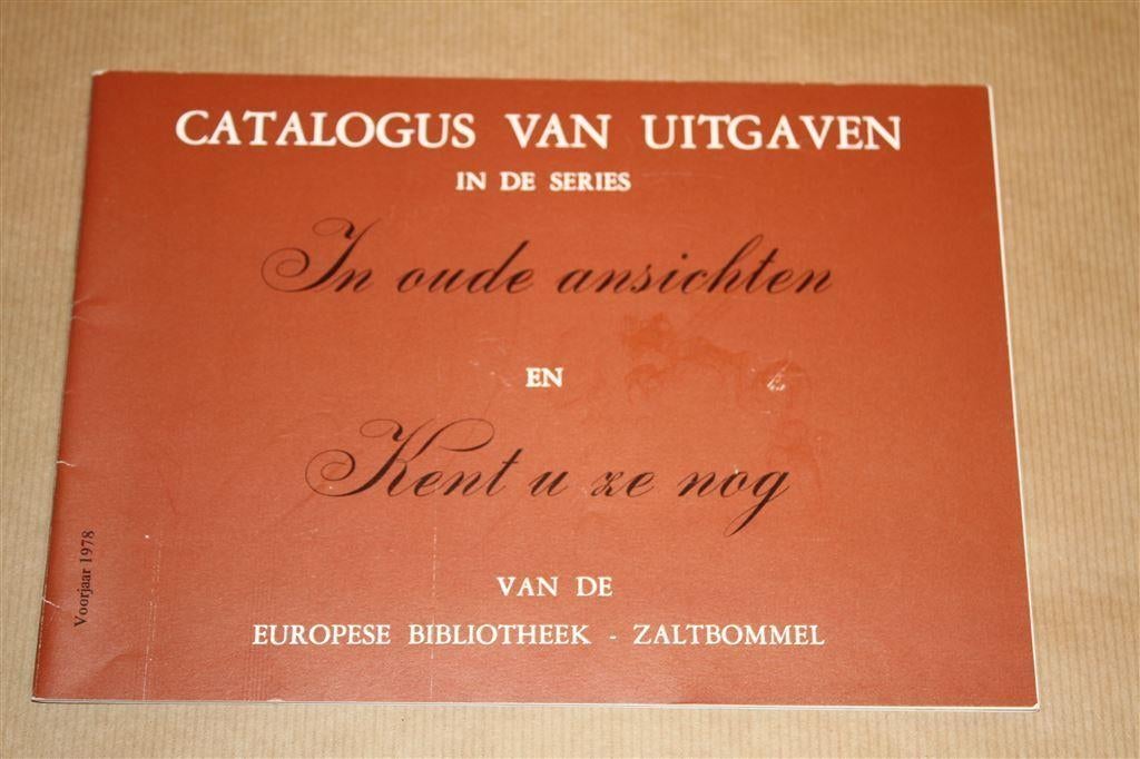 Catalogus Europese Bibliotheek Zaltbommel [Oude ansichten], Ophalen of Verzenden, Gelezen