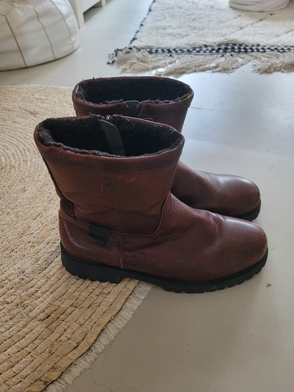 BULLBOXER BOOTS develab Schoenen Leer bruin laarzen 39, Ophalen of Verzenden