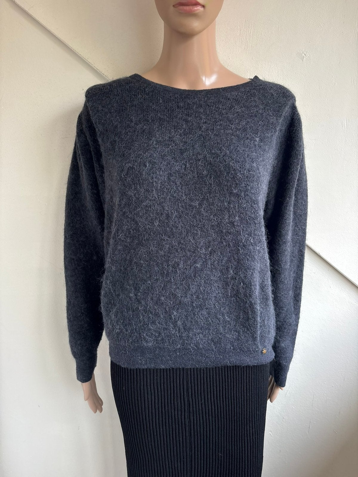 Des Petits Hauts trui harig maat M (3) donkergrijs, Ophalen of Verzenden, Zo goed als nieuw, Maat 38/40 (M), Grijs