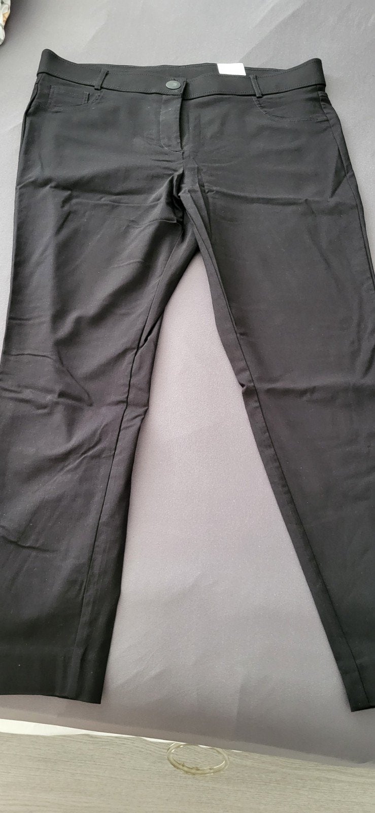 Dames broek, Ophalen, Zwart, Maat 46/48 (XL) of groter, Nieuw