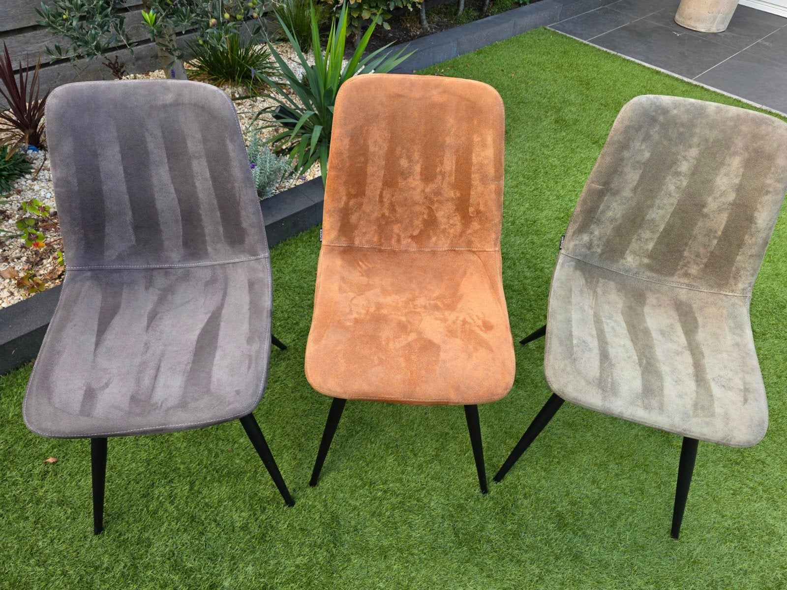6 eetkamerstoelen in 3 verschillende kleuren, Ophalen, Gebruikt, Overige kleuren, Modern, Divers