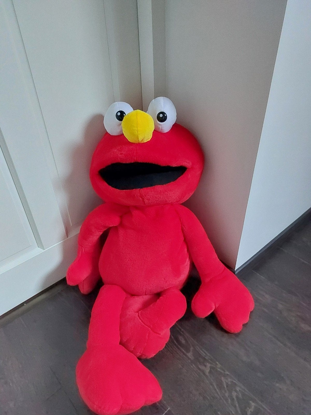 Grote Elmo knuffel Sesamstraat - Nieuw, Overige merken, Overige karakters, Overige typen, Nieuw