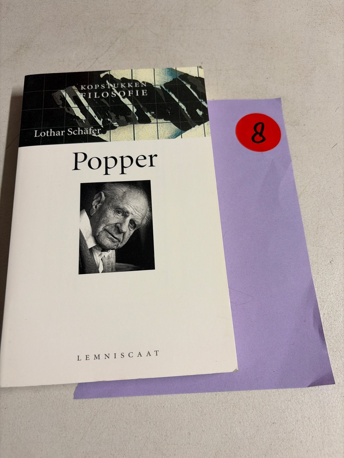 Popper - KOPSTUKKEN FILOSOFIE door Lothar Schäfer, Ophalen of Verzenden, Gelezen, Logica of Wetenschapsfilosofie
