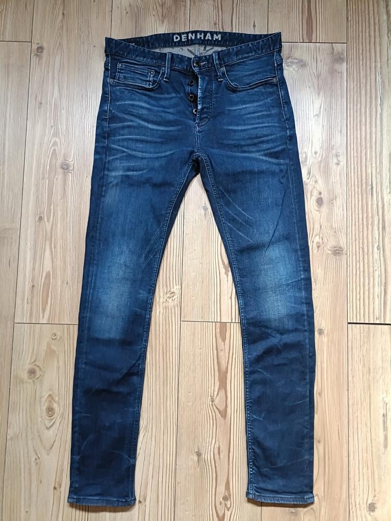 Denham Bolt 32-32, Kleding | Heren, Spijkerbroeken en Jeans, Ophalen of Verzenden, Zo goed als nieuw, Blauw, W32 (confectie 46) of kleiner