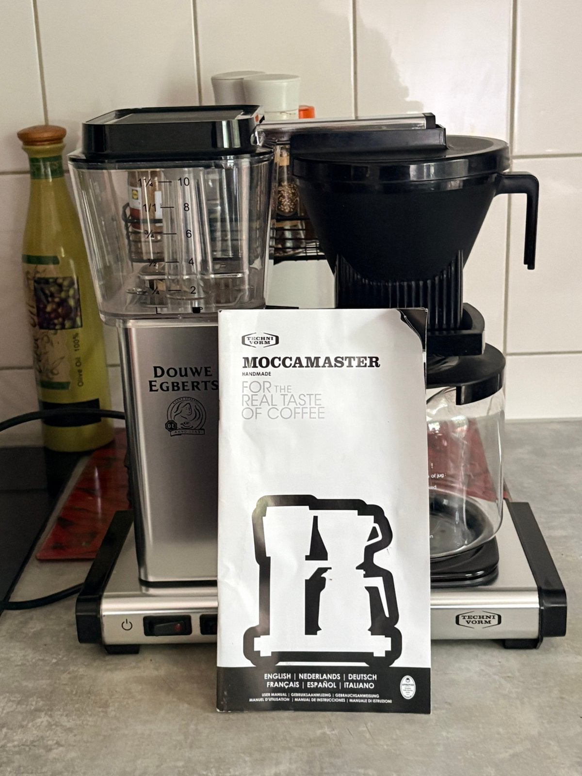 Douwe Egberts Moccamaster Technivorm koffiezetapparaat., Ophalen of Verzenden, Zo goed als nieuw, Koffiemachine