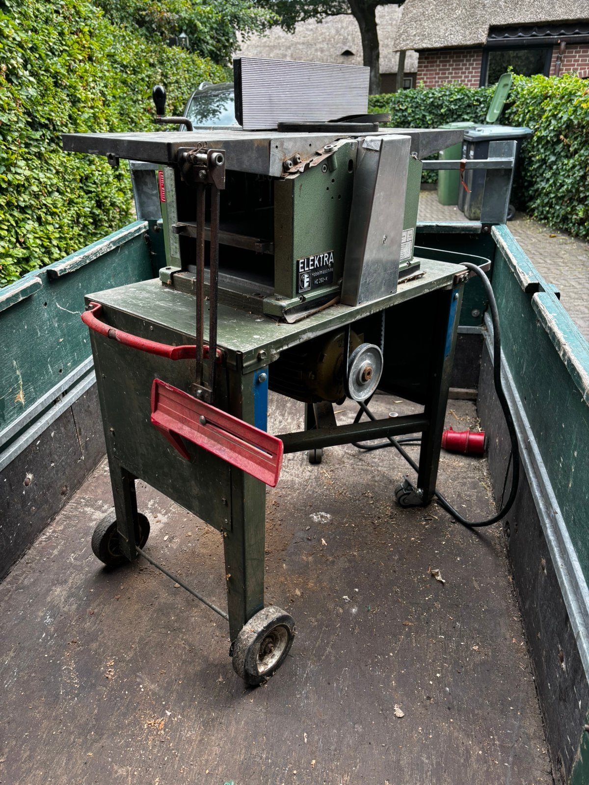 Elektra Beckum HC 260-K vlak- en vandiktebank, Ophalen, Gebruikt