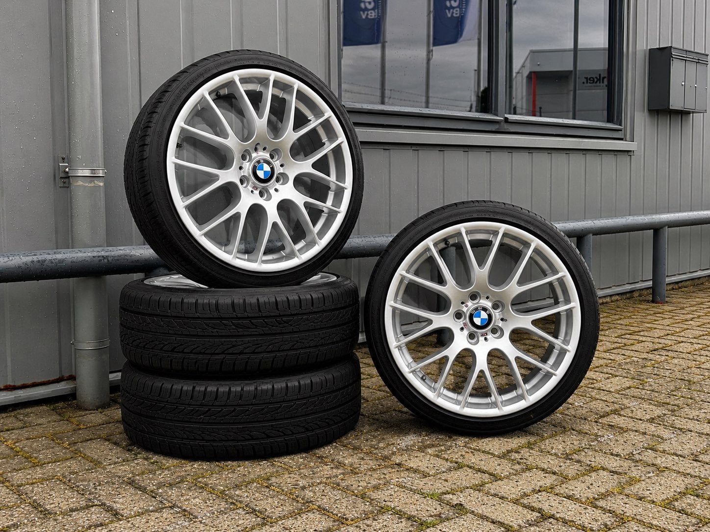Breedset BMW CSL style 19inch look velgenset, Banden en Velgen, 235 mm, Personenwagen, Gereviseerd