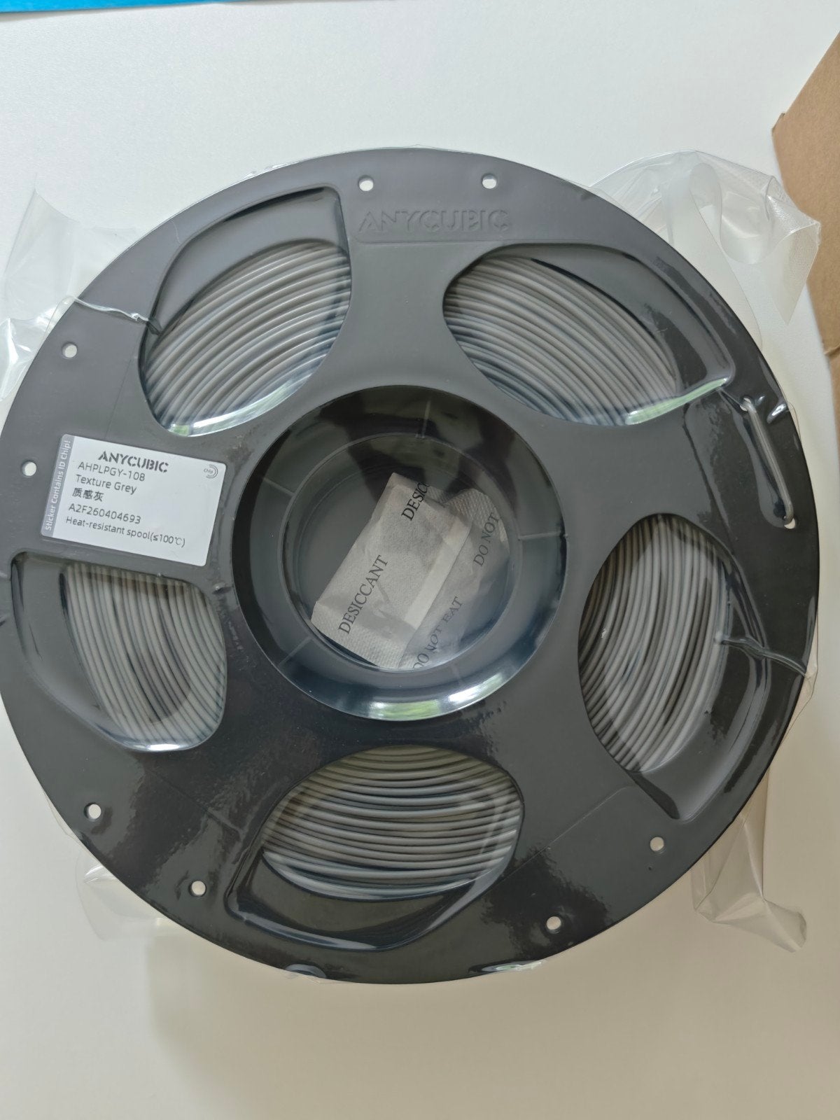 PLA+ FIlament 1kg textured grey anycubic, Computers en Software, 3D-printerbenodigheden, Ophalen of Verzenden, Nieuw, Filamentrollen