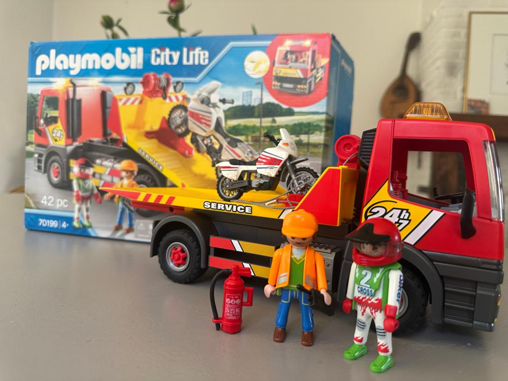 Playmobil City Life Takelwagen met Motor (70199), Ophalen, Zo goed als nieuw, Complete set