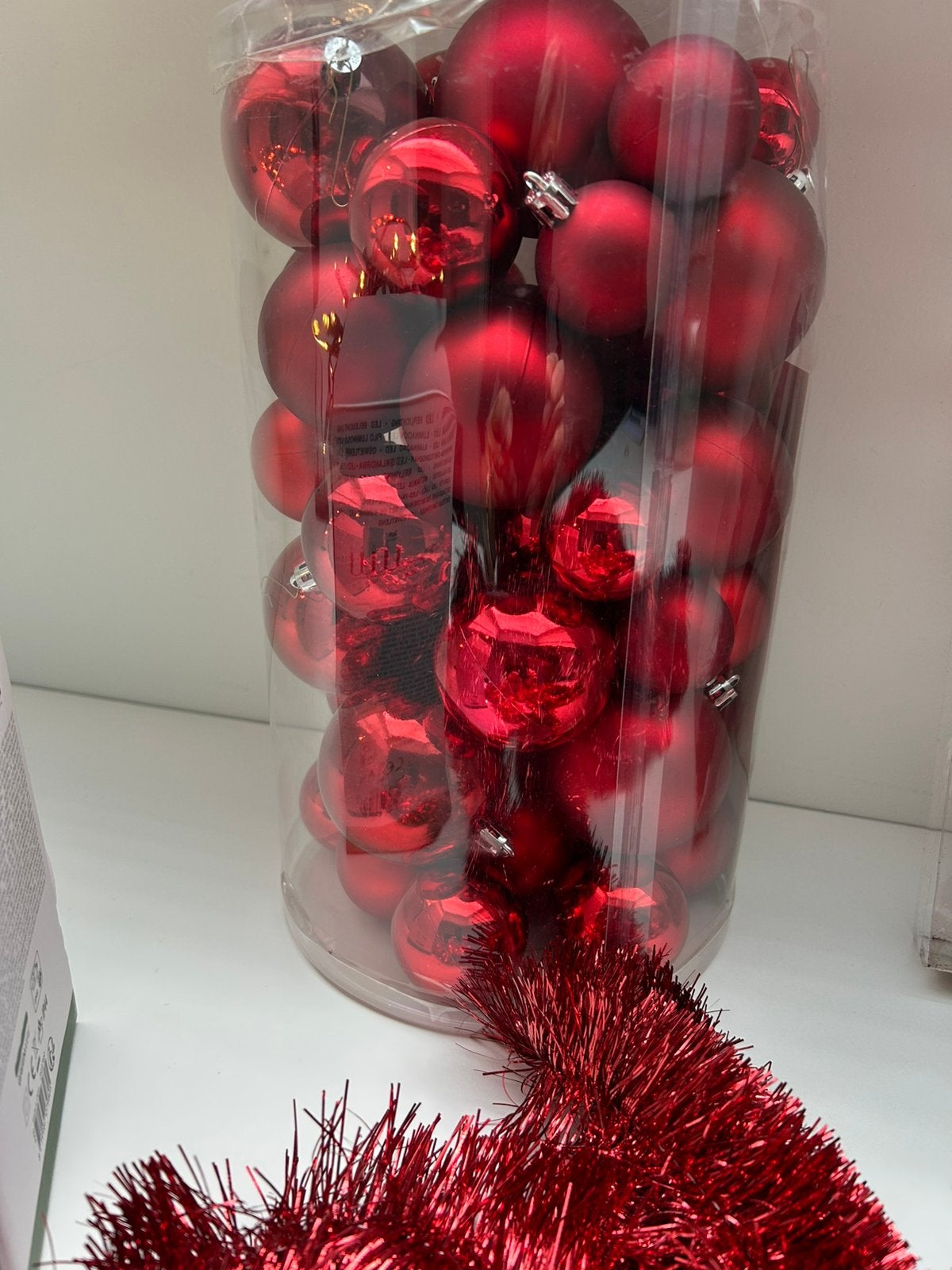 52 Kerstballen,ster-piek, slinger en 560 ledlampjes, Diversen, Ophalen of Verzenden, Zo goed als nieuw