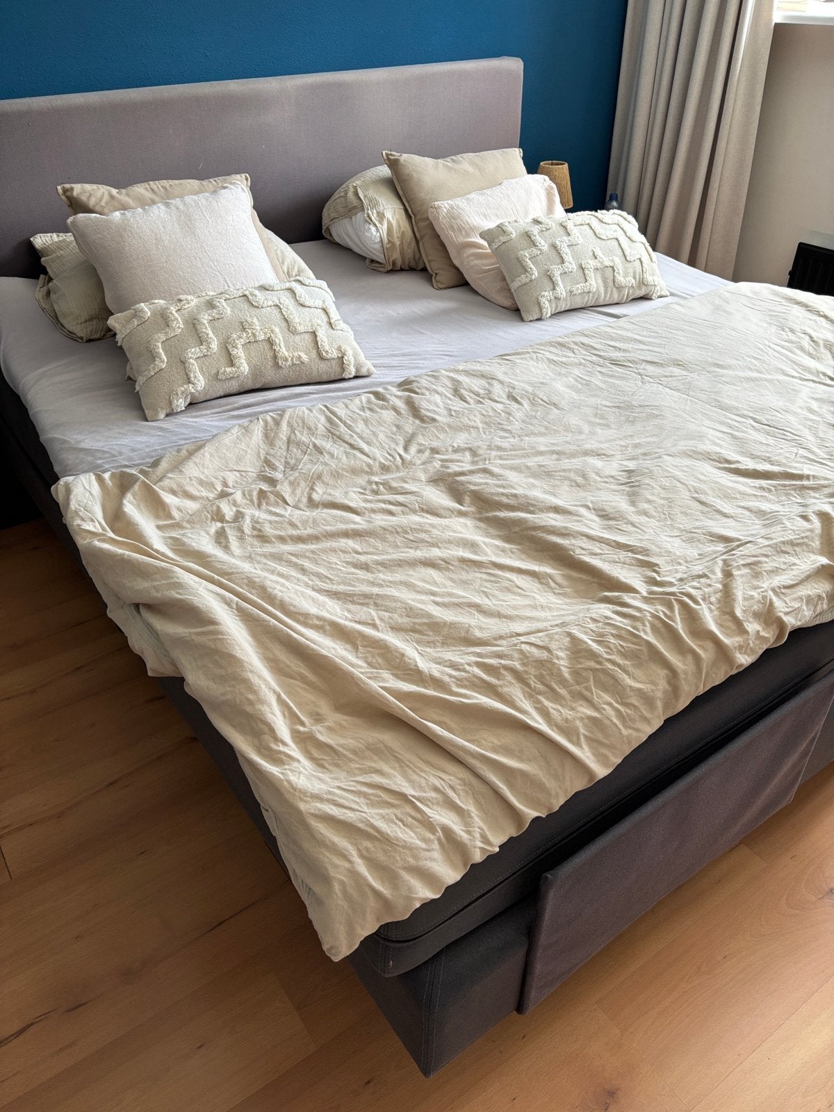 Boxspring elektrisch, Ophalen, Gebruikt, Overige kleuren, 210 cm