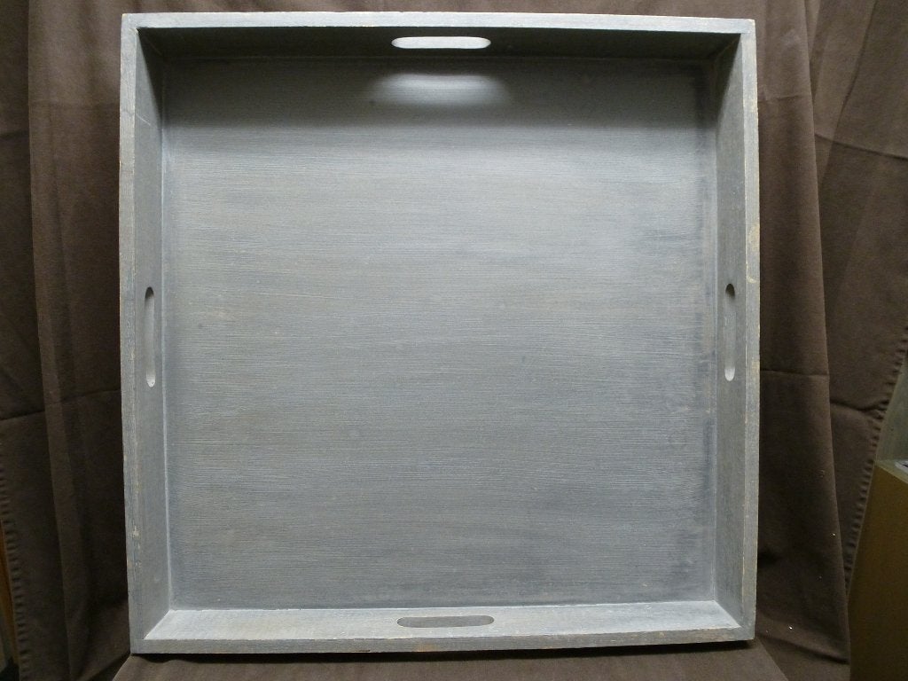 Loods 5 dienblad vierkant grijs | afmetingen 60,5x60,5 cm, Ophalen, Zo goed als nieuw, Vierkant, Hout