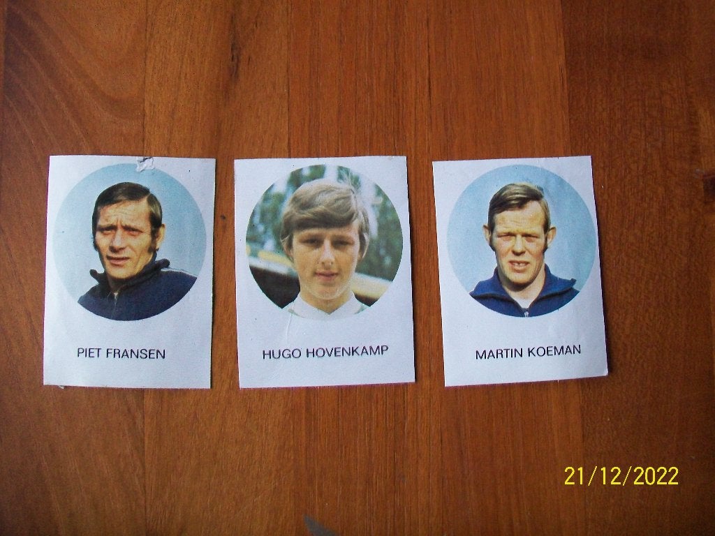 Fransen, Hovenkamp, Koeman ( GVAV) ( 1-0 Plakalbum 71-72), Verzenden, Gebruikt, Overige binnenlandse clubs, Poster, Plaatje of Sticker