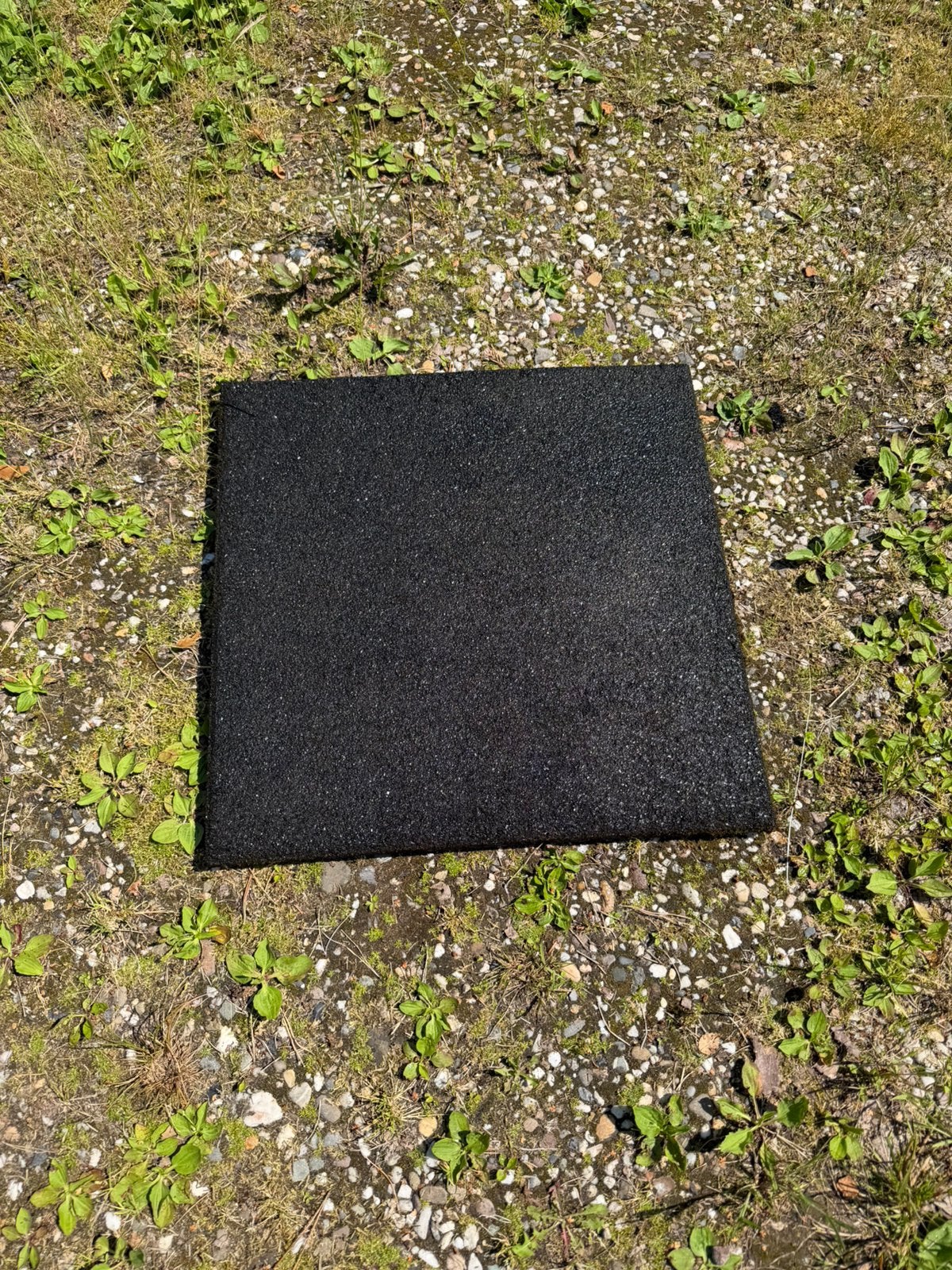 Rubberen tegels 50x50x2,5 speeltoestel zwembad ed ruim 7m2, Ophalen, Gebruikt, Overige typen, Rubber