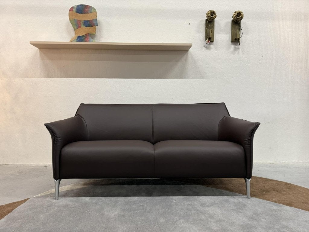 Nieuw Leolux Mayon Bank 2,5 zits bruin leer Design l173