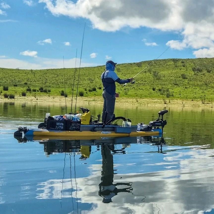 Hobie i11 Opblaasbare Viskayak - Compleet met Motor, Gebruikt, Ophalen of Verzenden, 4761JB, Hobie