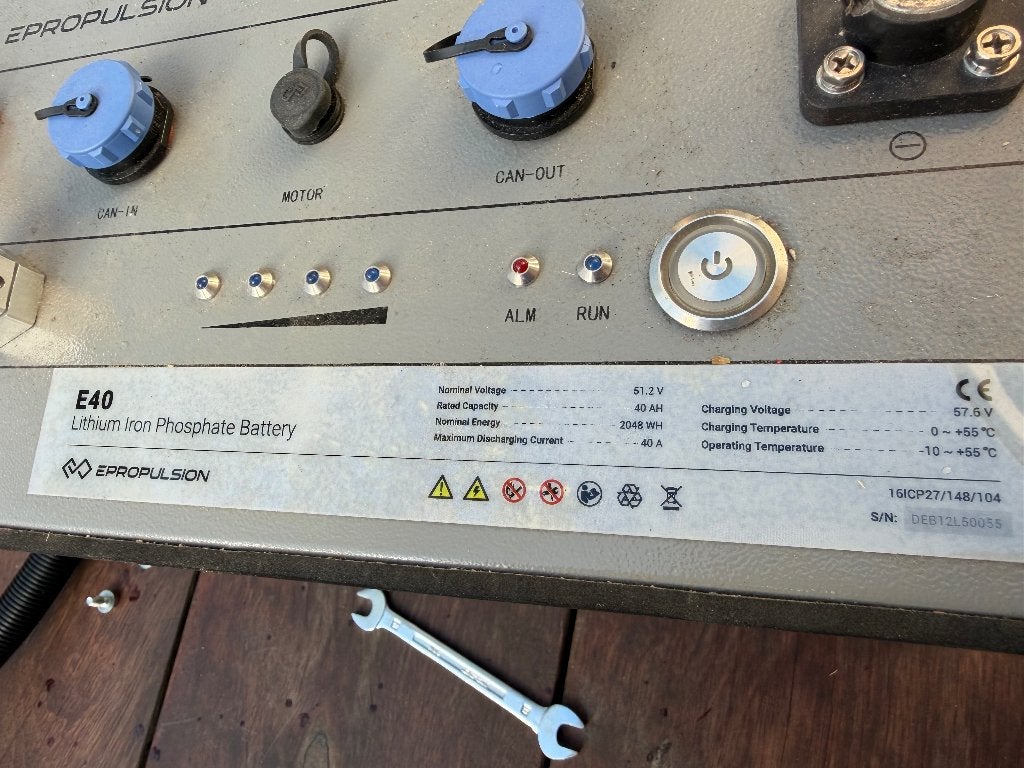 ePropulsion accu's E40 en E80, Ophalen, Elektrisch, 5 tot 10 pk