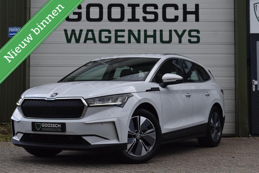 Skoda Enyaq iV 80 | Camera | Memory | Stuurverwarming |, Auto's, Skoda, Achterwielaandrijving, 544 km, Wit, Origineel Nederlands