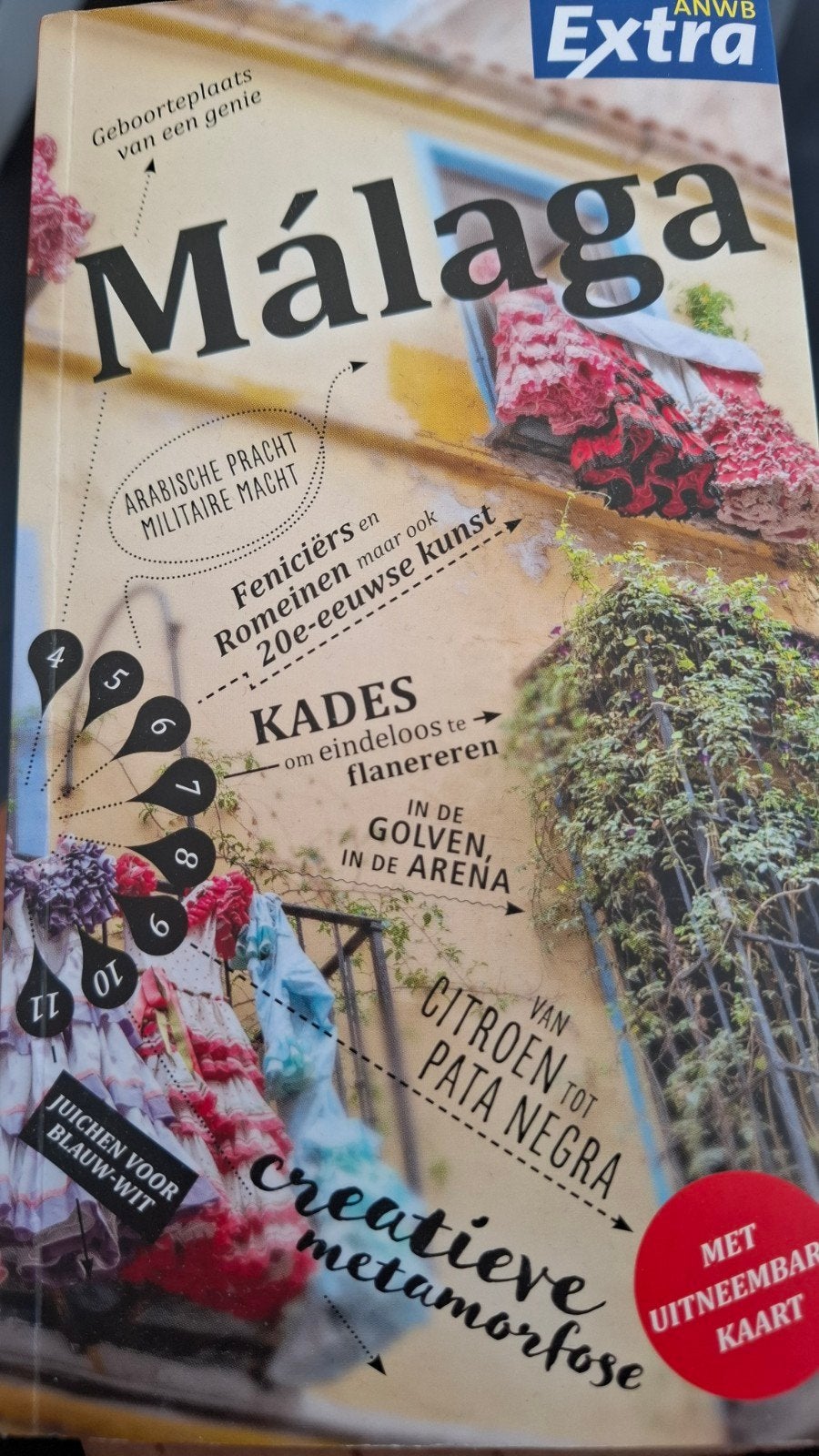 ANWB Extra Reisgids Málaga met uitneembare kaart, Europa, Ophalen of Verzenden, Zo goed als nieuw, Reisgids of -boek
