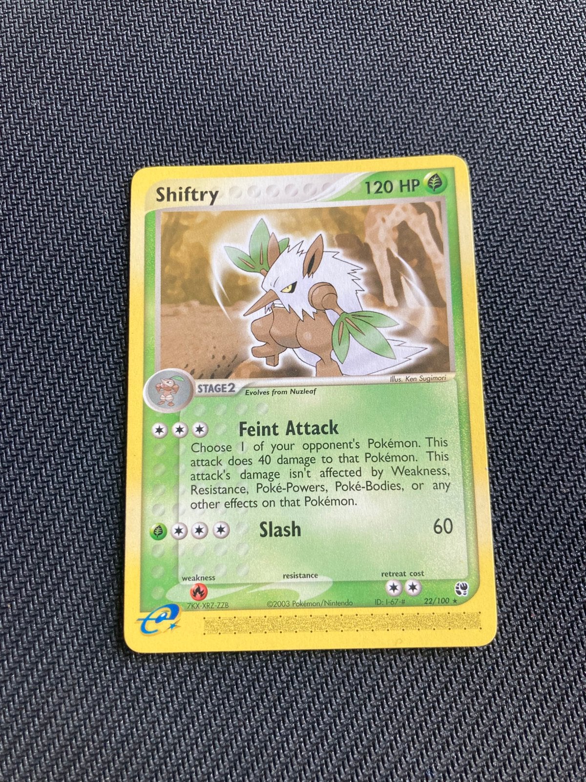Pokemon kaart Shiftry, Hobby en Vrije tijd, Verzamelkaartspellen | Pokémon, Ophalen of Verzenden, Zo goed als nieuw