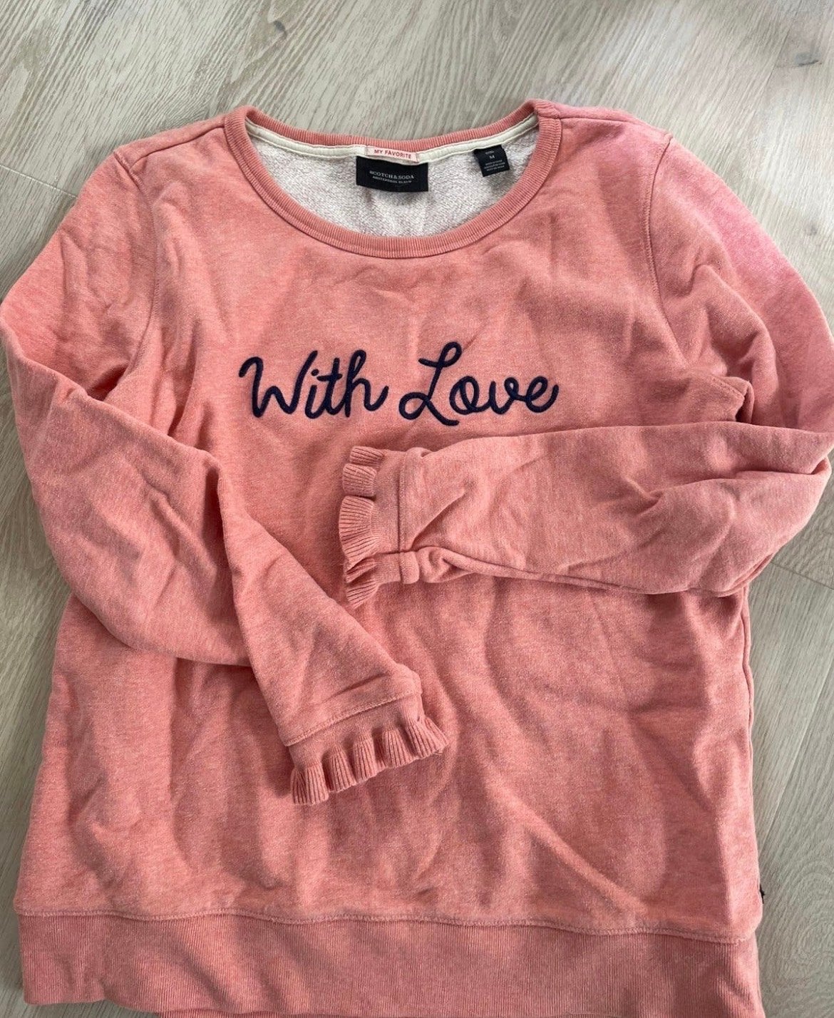 Scotch & Soda sweater 'With Love' - Maat M, Ophalen of Verzenden, Gedragen, Maat 38/40 (M), Roze