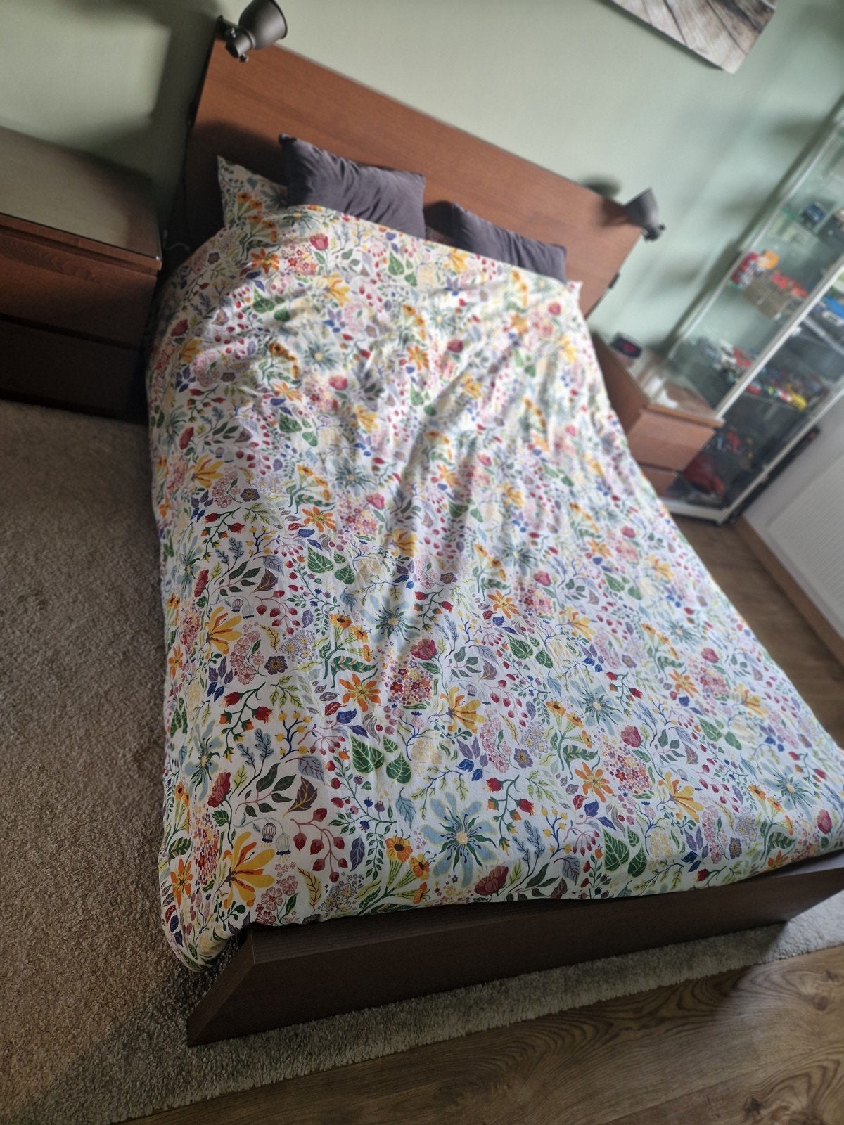 IKEA Malm bed bruin 140x200cm, Ophalen, Bruin, Tweepersoons, 140 cm