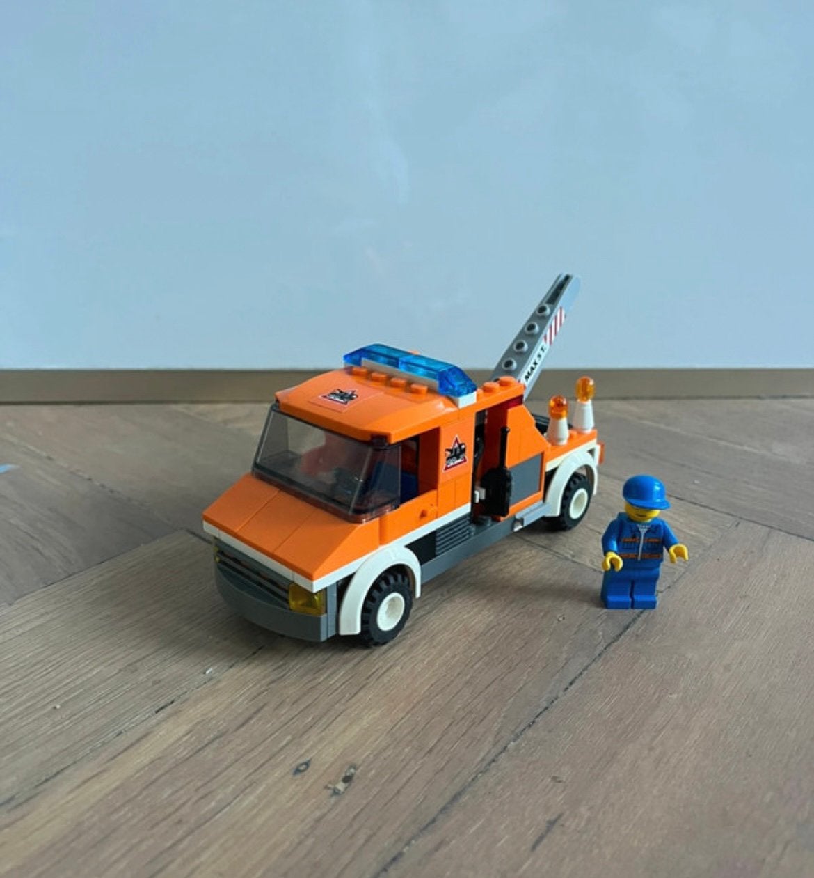 Lego city 7638 oranje sleepwagen tow truck takelwagen, City, Lego, Ophalen of Verzenden, Zo goed als nieuw