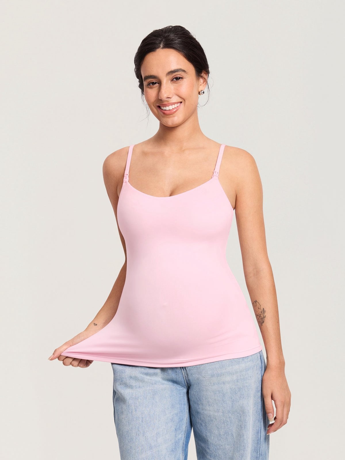 Momanda Airsofta Fixed Cup Nursing Cami Tank, Kleding | Dames, Tops, Maat 42/44 (L), Nieuw, Ophalen of Verzenden, Roze