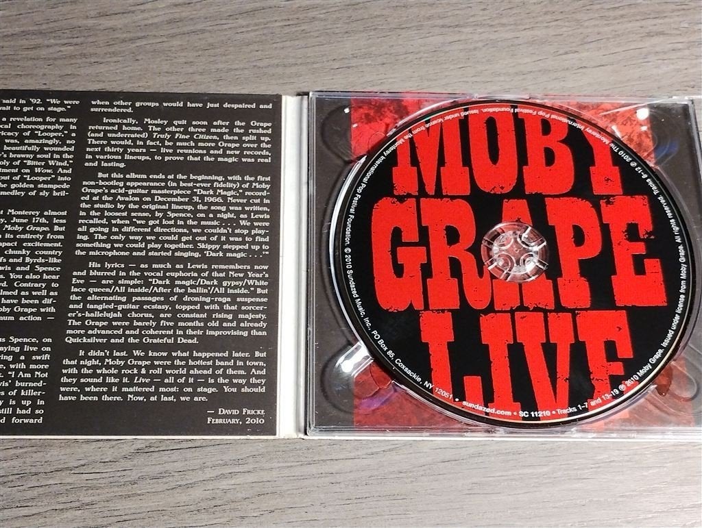 Moby Grape ‎- Live [1966-1969] Digipack, Ophalen of Verzenden, Zo goed als nieuw, Poprock