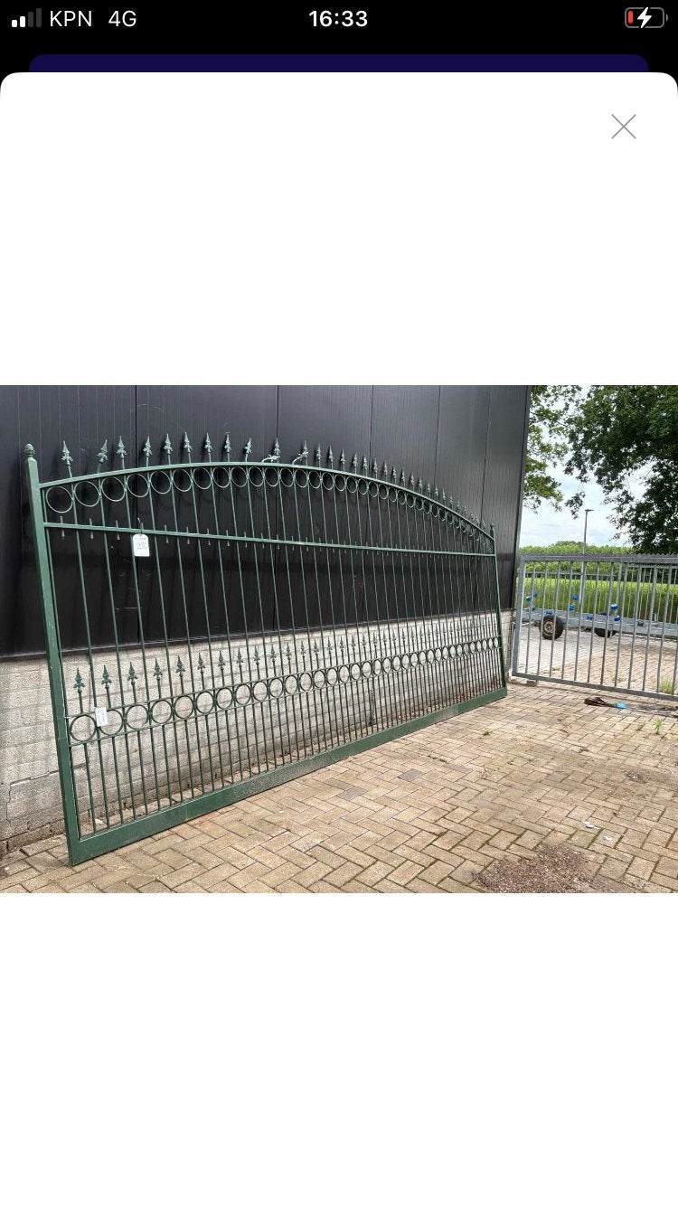 Sierpoort / sierhekwerk, Met poort, Ophalen of Verzenden, Zo goed als nieuw, Sierhekwerk