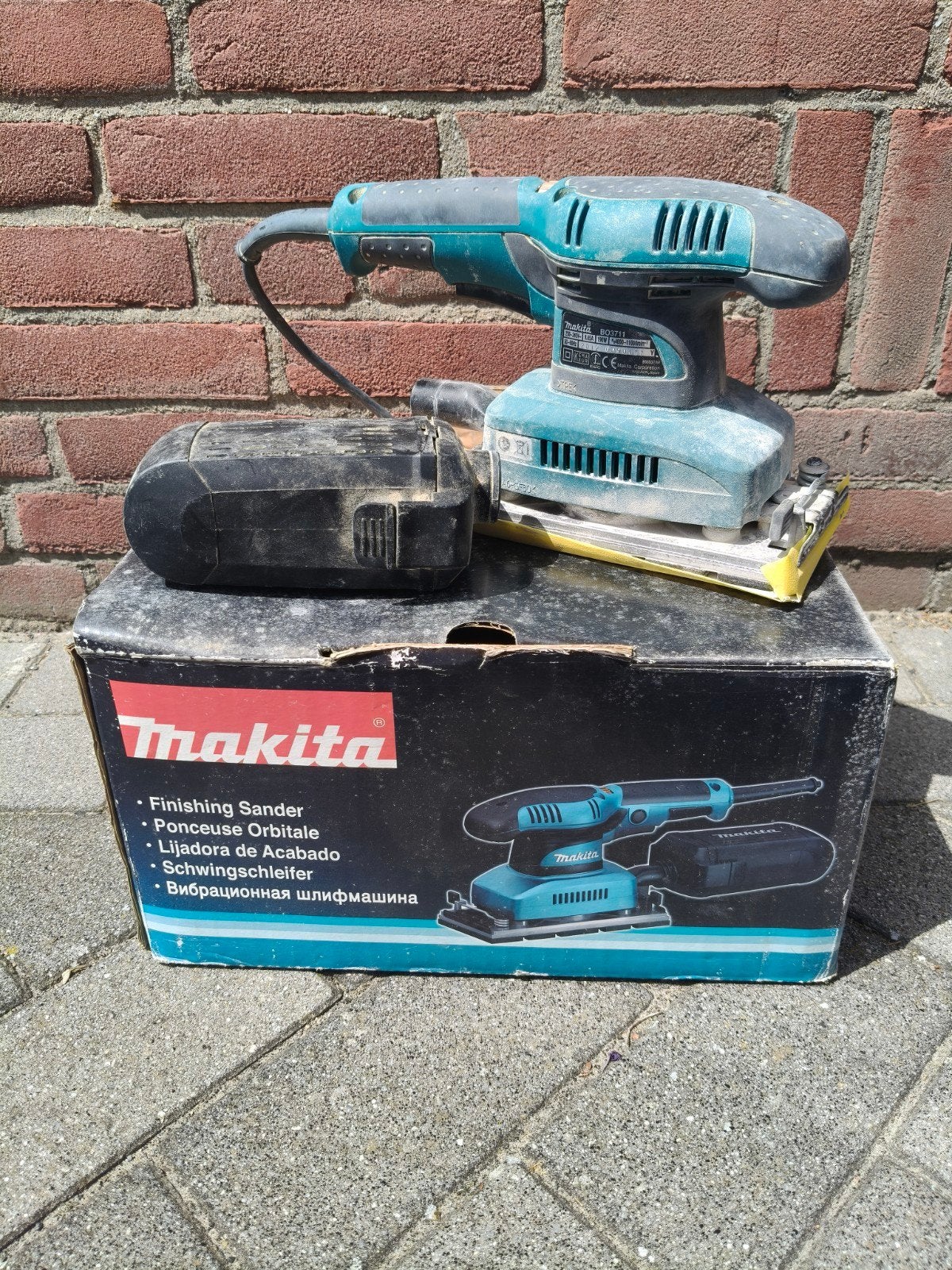 Makita BO3711 - Gebruikt, Doe-het-zelf en Verbouw, Gereedschap | Schuurmachines, Ophalen of Verzenden, Gebruikt, Minder dan 600 watt