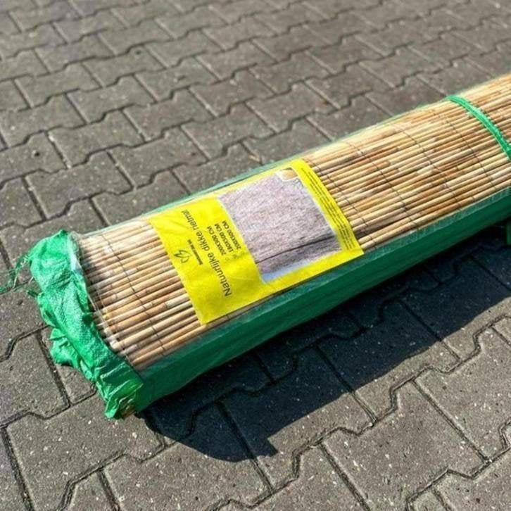 Rietmat Jan Sok 8/10 mm Diverse afmetingen vanaf €28,35, Tuin en Terras, Tuinschermen, Nieuw, Hout, 150 tot 200 cm, 200 cm of meer