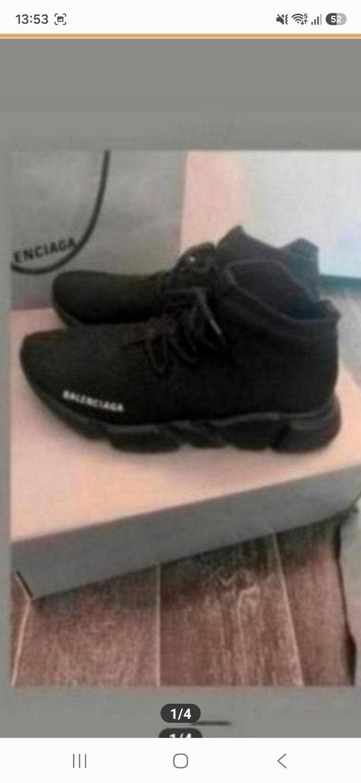 Heren balanciaga schoen sok met veters mt.42, Balanciaga, Zwart, Ophalen of Verzenden, Zo goed als nieuw