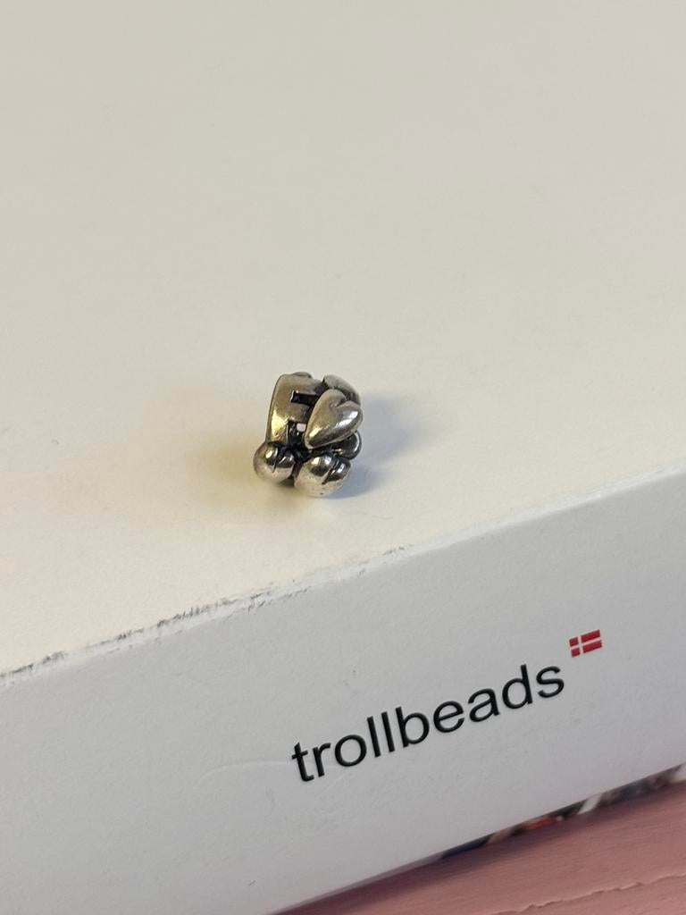 Trollbeads Letter F, Ophalen of Verzenden, Zo goed als nieuw, Trollbeads