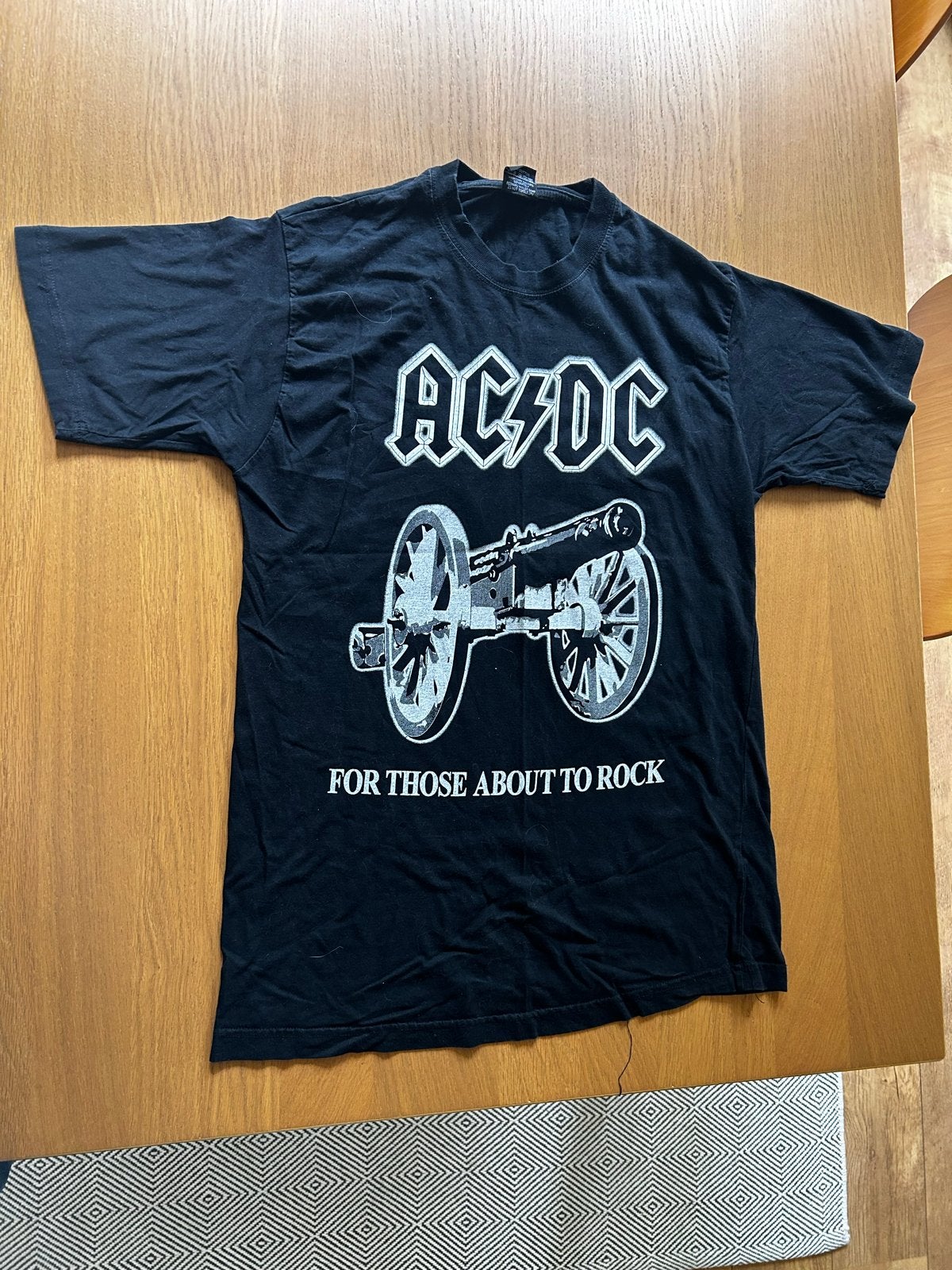 AC/DC 'For Those About To Rock' T-shirt - Maat XL, Ophalen of Verzenden, Gedragen, Maat 56/58 (XL), Zwart