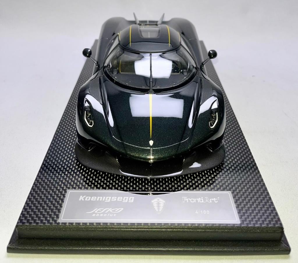 Koenigsegg Jesko Absolute 7357 Antraciet 1:18 FrontiArt, Hobby en Vrije tijd, Modelauto's | 1:18, Ophalen of Verzenden, Nieuw