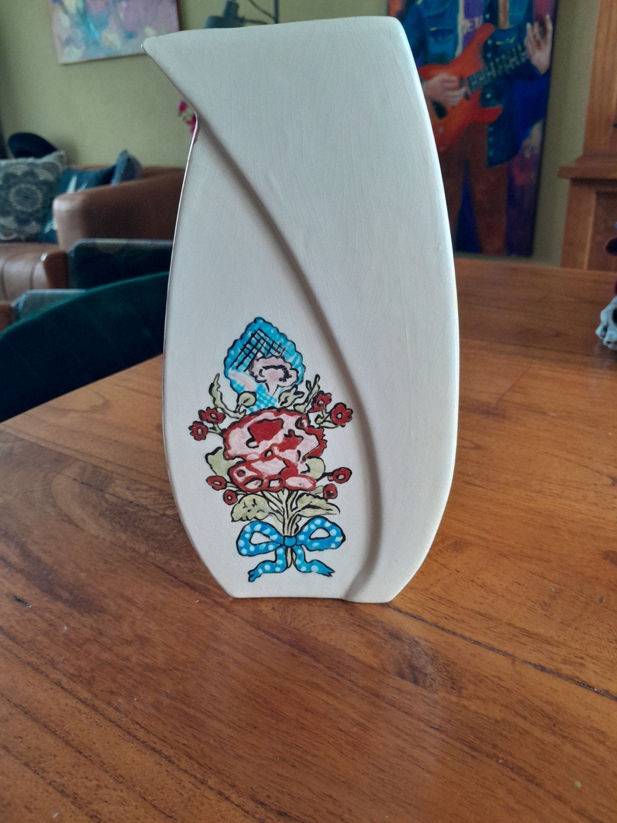 Figgjo Flint Saga Design Keramische Vaas uit Noorwegen, Ophalen of Verzenden