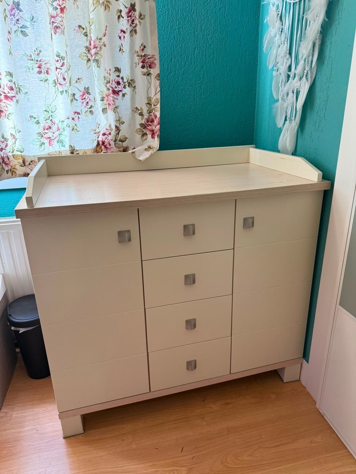 Commode met lades en kastjes, inclusief opzetstuk, Kinderen en Baby's, Kinderkamer | Commodes en Kasten, Gebruikt, 50 tot 70 cm